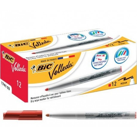 PENNARELLO BIC VELLEDA 1741 ROSSO P/TOND