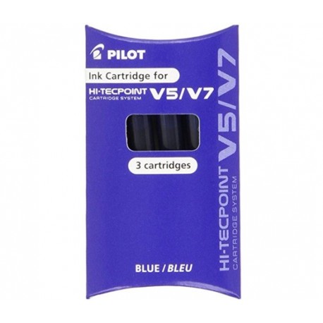 REFILL 3 CARTUCCE BLU V5/V7 PILOT - BXS-