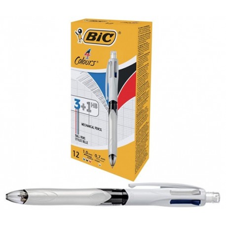 PENNA BIC 4 COLORI 3+1PORTAMINE 1.0MM