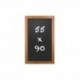 LAVAGNA NERA 55X90 BORDO NOCE - LS4-NO -