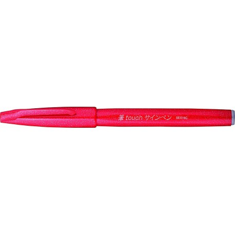 PENNARELLO BRUSH SING PEN PENTEL ROSSO