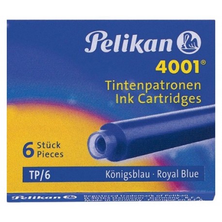 CARTUCCE STILOGRAFICHE 4001 TP/6 BLU