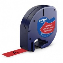 NASTRO DYMO LETRATAG 12X4 ROSSO