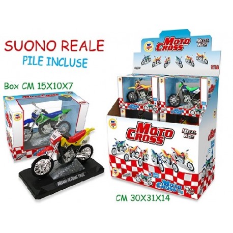 BABY MOTO CROSS IN METALLO C/SUONO  -