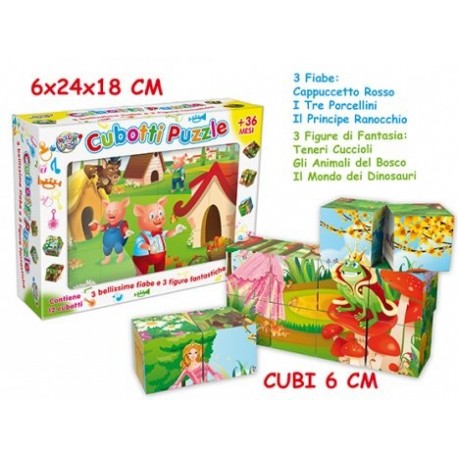 BABY CUBOTTI PUZZLE FIABE ITALIANE 12 PZ