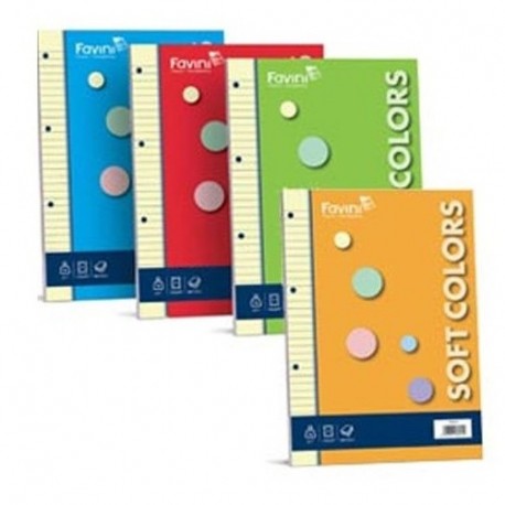RICAMBI FAVINI A4 1R SOFT COLORS 80GR