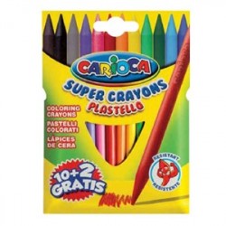 PASTELLI A CERA CARIOCA 10+2PZ- 42711