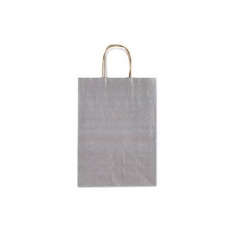 BORSA IN CARTA 16X8X21CM TORTORA -