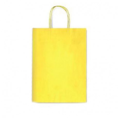 BORSA IN CARTA 22X10X27CM GIALLO -