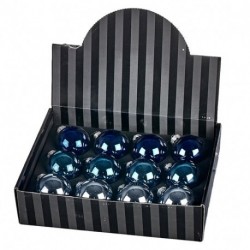 45402 - SFERA VETRO NATURALE BLU D.6