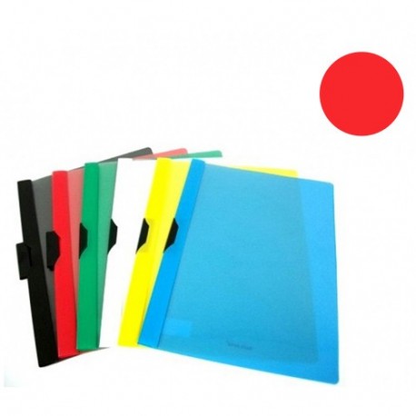 CARTELLINA CON CLIP LATERALE  ROSSA TQ