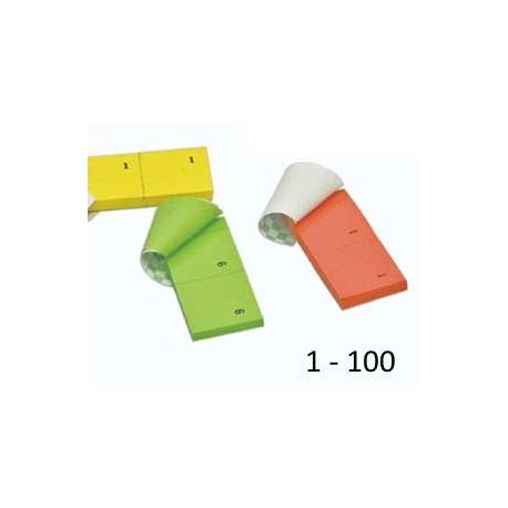 BLOCCO NUMERATO 1-100 COLORI FORTI(CF60)