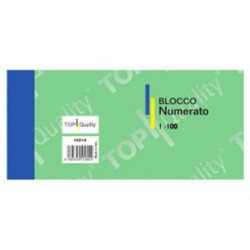 BLOCCO NUMERATO 1/100 COLORI MISTI 6X13