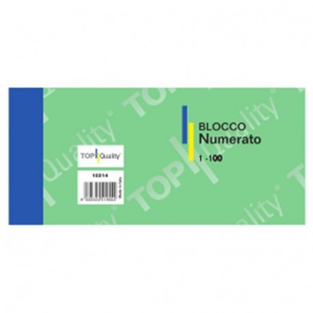 BLOCCO NUMERATO 1/100 COLORI MISTI 6X13