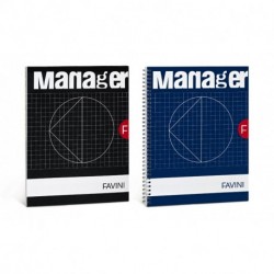 BLOCCO FAVINI MANAGER SPIRALATO A4 10MM