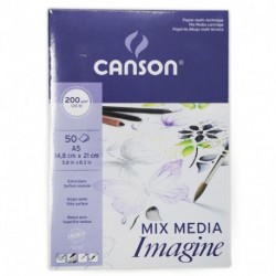 BLOCCO CANSON IMAGINE A5 200G 50F