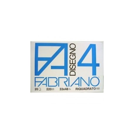 ALBUM DISEGNO FABRIANO F20 4 RIQUADR. A4