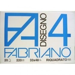 ALBUM DISEGNO FABRIANO F20 4 RIQUADR. A3