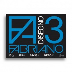 ALBUM DISEGNO FABRIANO 3LI 24X33 NERO