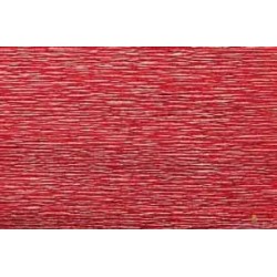 ROTOLO CARTA CRESPA 180GR METAL  ROSSO