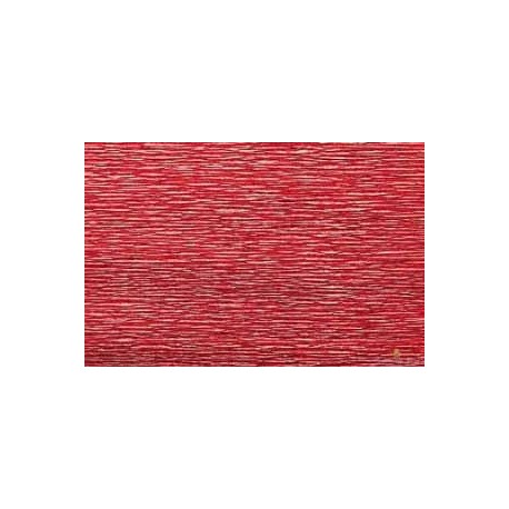 ROTOLO CARTA CRESPA 180GR METAL  ROSSO