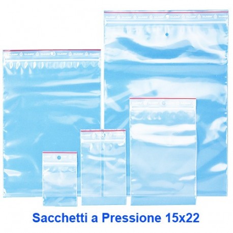 SACCHETTI A PRESSIONE CM 15X22 100PZ