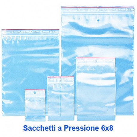 SACCHETTI A PRESSIONE CM 6X8 100PZ