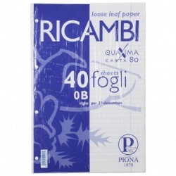 RICAMBI PIGNA A4 B 80GR 40F. - 0062903
