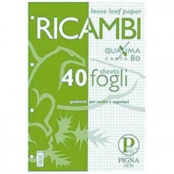 RICAMBI PIGNA A4 4M 80GR 40F.- 0062903