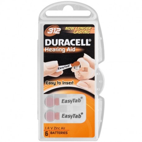 BATTERIE DURACELL ACUSTICA 312 MARRONE