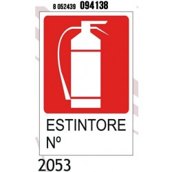 CARTELLO ESTINTORE 20X30CM - J2053-94138