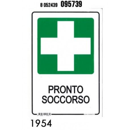 CARTELLO PRONTO SOCCORSO 20X30CM