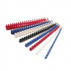 SPIRALI PLASTICHE D.8MM ROSSO 100PZ