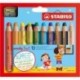 PASTELLONI STABILO WOODY 3 IN 1 10PZ +