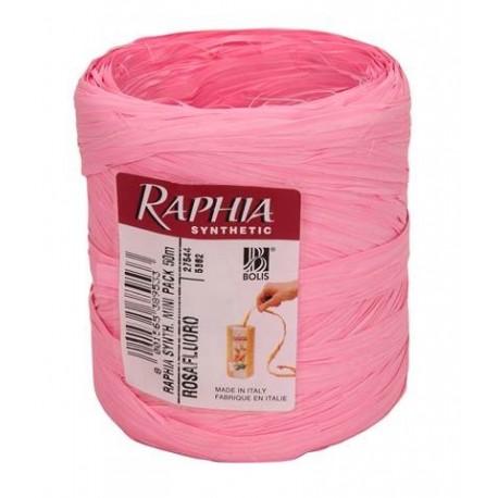 NASTRO RAFIA 50M ROSA FLUO - 54011320542