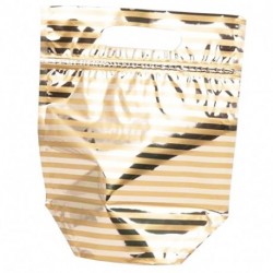 BORSA ZIP MINI 20X18,5+5,5X10CM GOLD