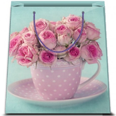 SHOPPER 18,5X23X10CM FIORI M
