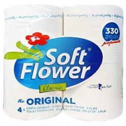 CARTA IGIENICA 3 VELI SOFT FLOWER 4