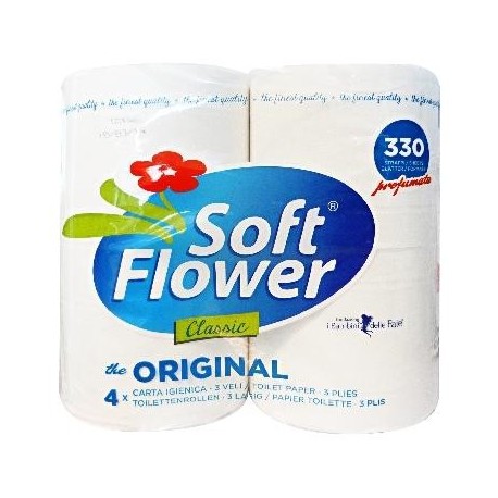 CARTA IGIENICA 3 VELI SOFT FLOWER 4