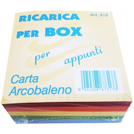 RICARICA PER BOX 9X9X4 CARTA ARCOBALENO
