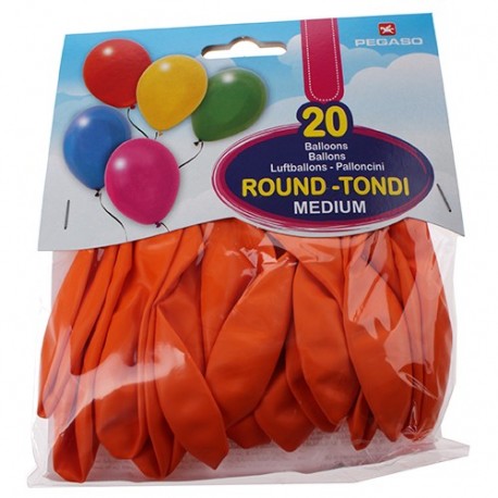 PALLONCINI MEDIUM ARANCIO 20PZ.