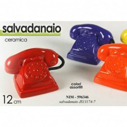 SALVADANAIO TELEFONO 12CM - 596346