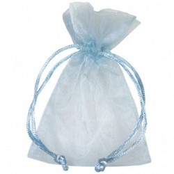 BUSTA ORGANZA 7,50X10 CM AZZURRO