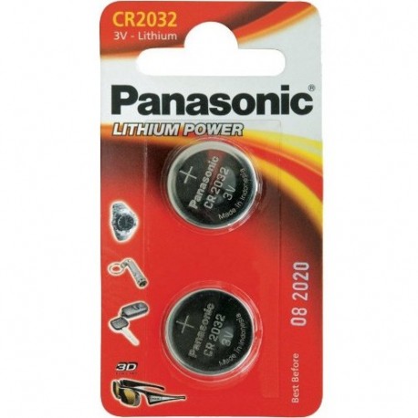 BLISTER 2 BATTERIE 3 VOLTS PANASONIC -