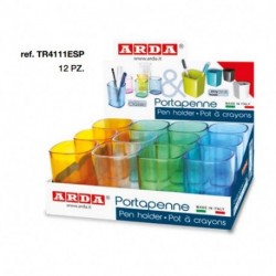 ESPOSITORE ARDA 12 BICCHIERI TRASPARENTI