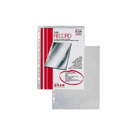 BUSTE FORATE RECORD 21X30 25 PZ -