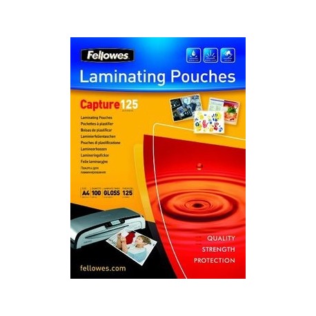 POUCHES FELLOWES 125MY A4 100PZ -