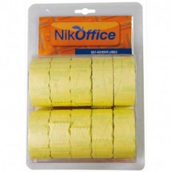 26X12 10PZ GIALLO PERMANENTE ETICHETTE