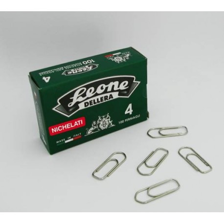 FERMAGLI LEONE NICHELATI N°4 - FN4