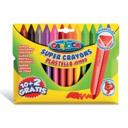 PLASTELLI JUMBO TRIANG. 12PZ - 42671